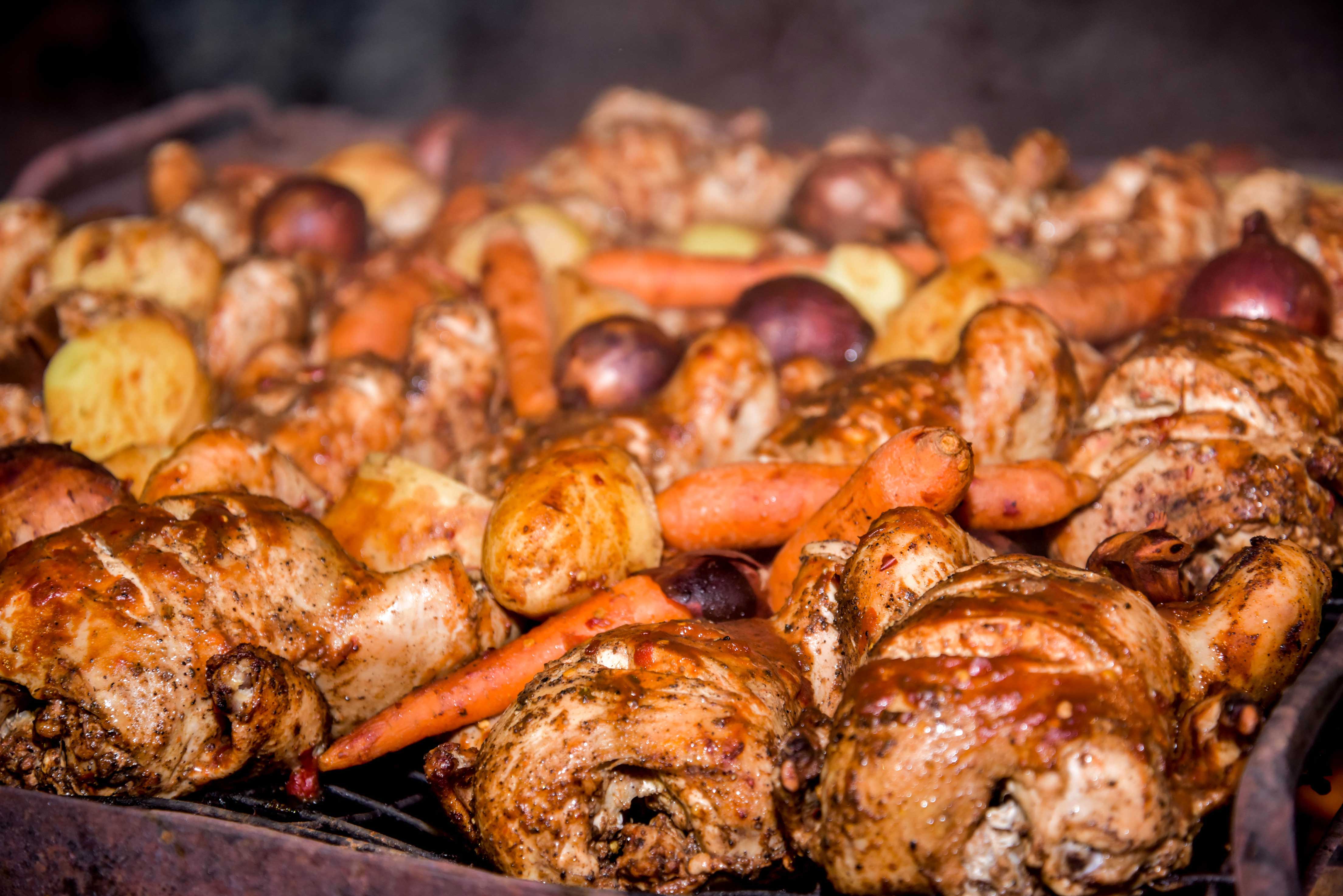 Traditional BBQ dinner